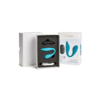 Подвійний вібратор S Pleasures Premium Delight, бірюзовий, для клітора та точки G, 10 режимів Подвійний вібратор S Pleasures Premium Delight, бірюзовий, для клітора та точки G, 10 режимів