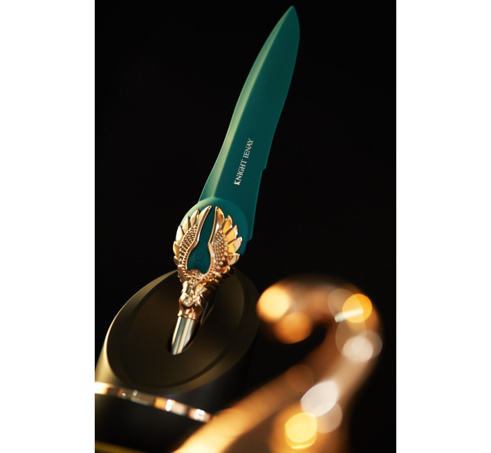 Вишуканий вібратор Knight Jenay FLOWERS & SWORD, маска, стрічка та лубрикант у комплекті