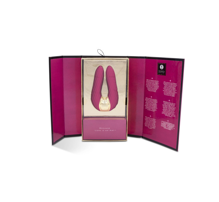 Вибратор для клитора Shunga Aiko Raspberry, гибкие кончики