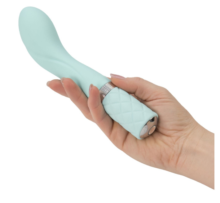 Розкішний вібратор PILLOW TALK Sassy із кристалом Сваровські Бірюзовий