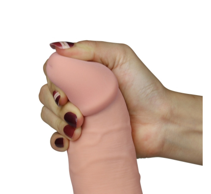 Вибратор LoveToy The Ultra Soft Dude Vibrating 8.8 Телесный
