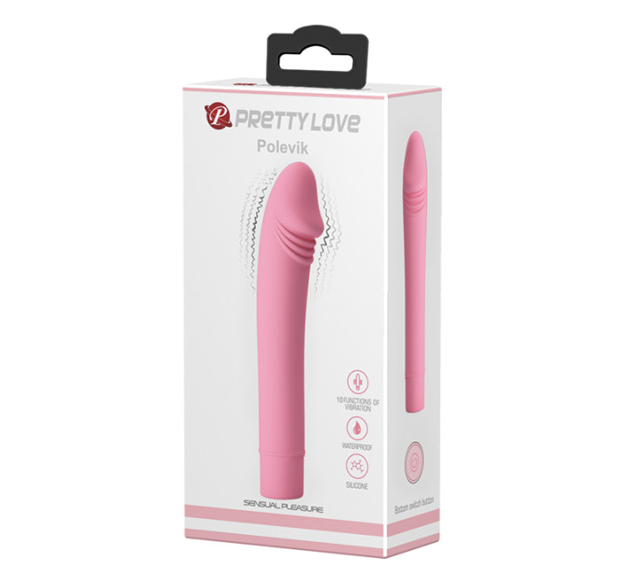 Реалістичний вібратор LyBaile Pretty Love Polevick Тілесний