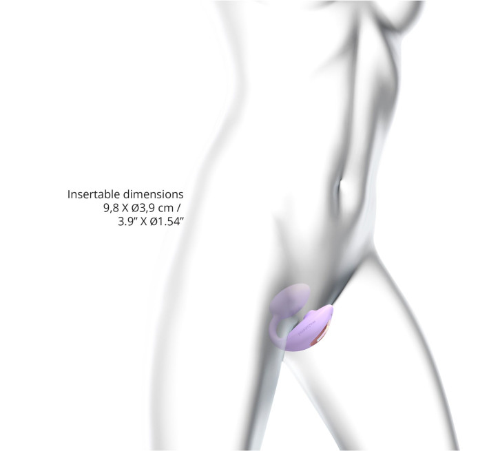 Виброяйте с вакуумной клиторальной стимуляцией Love To Love Wonderlover VIVA MAUVE