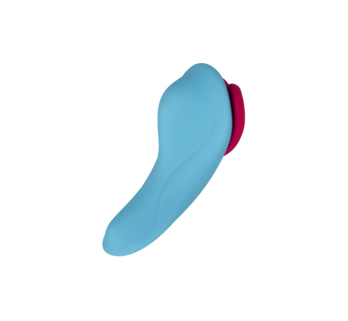 Вибратор в трусики FairyGasm HeartGem blue, на магните, пульт ДУ