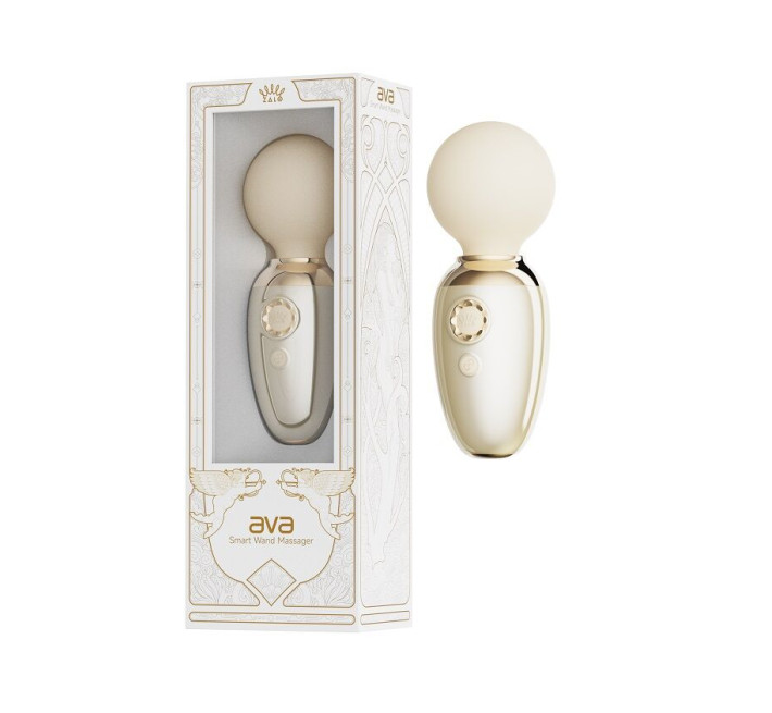 Смарт-вібромасажер Zalo – AVA Ivory White, 8 режимів, підігрів, дуже потужний та компактний