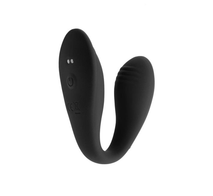 Подвійний вібратор S Pleasures Premium Delight, чорний, для клітора та точки G, 10 режимів