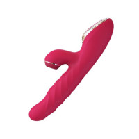 Вибратор-кролик с вакуумной стимуляцией и вращающимся стволом Kistoy A-King Max Красный Вибратор-кролик с вакуумной стимуляцией и вращающимся стволом Kistoy A-King Max Красный