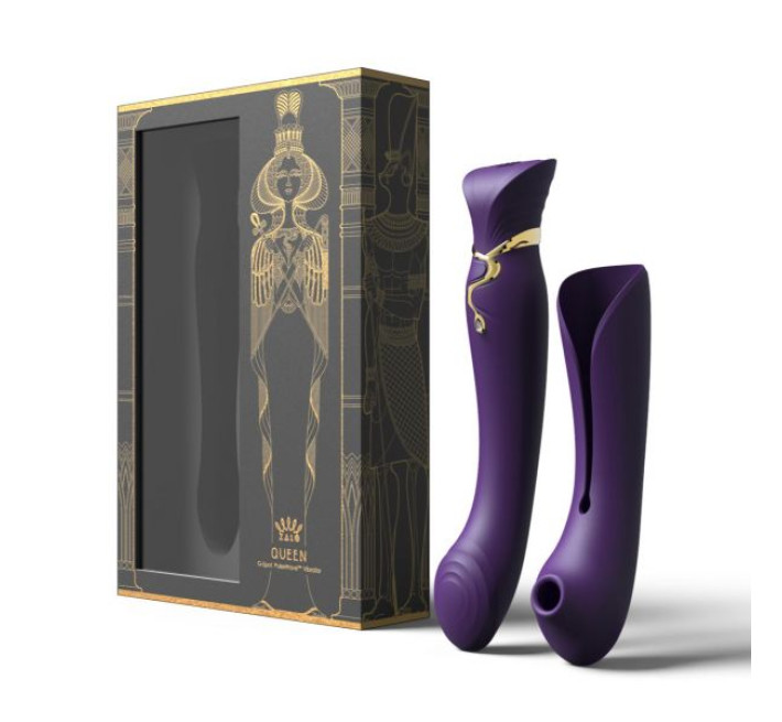 Ультрасовременный вибромассажер 3 в 1 Zalo Queen Фиолетовый