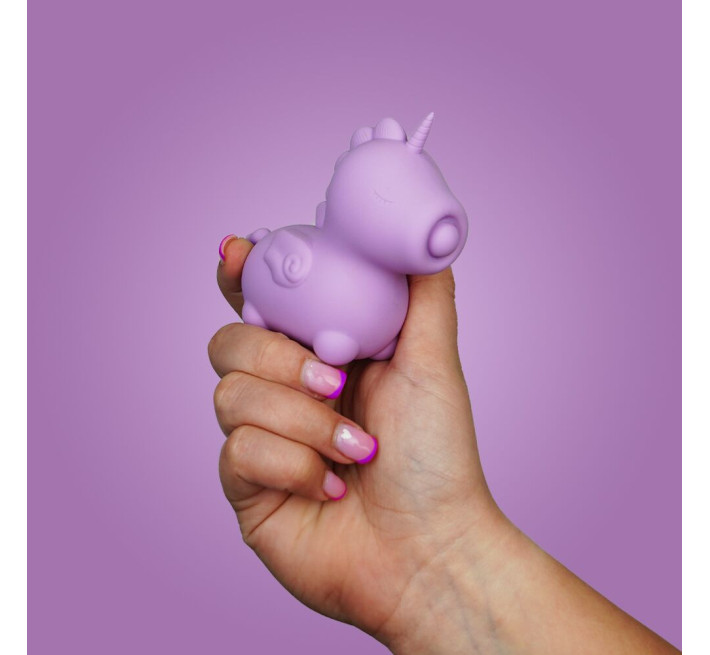 Вібратор-єдиноріжка Unihorn - Karma Lilac, з пульсацією