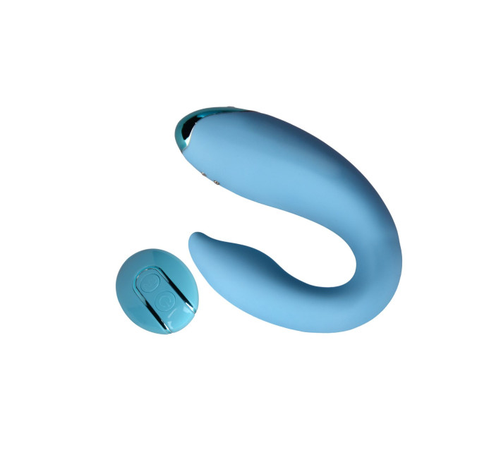 Вібратор для пар FairyGasm PleasureBerry blue, зарядний кейс, пульт ДК