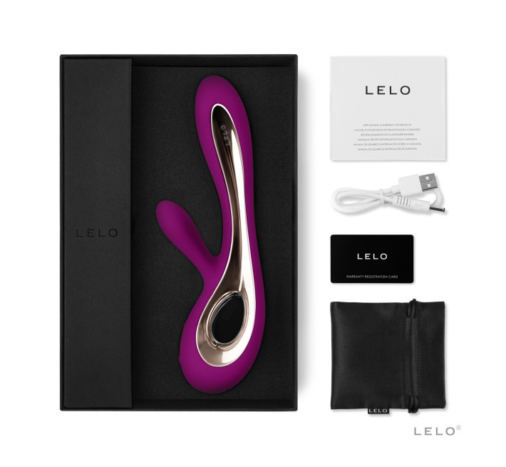 Вібратор-кролик LELO Soraya 2 Deep Rose, 12 режимів вібрації, до 4 годин роботи
