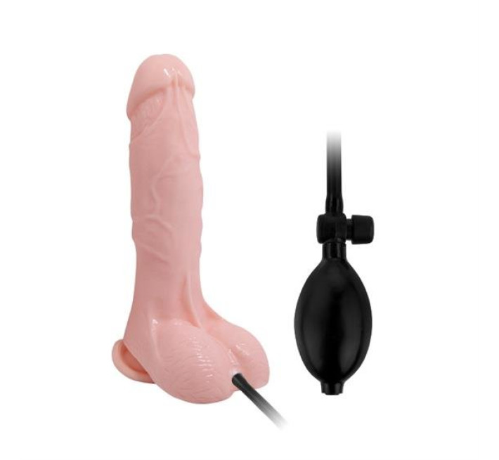 Фалоімітатор LyBaile Inflateable Dildo TPR Material Тілесний 18.8 cm