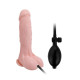 Фалоімітатор LyBaile Inflateable Dildo TPR Material Тілесний 18.8 cm