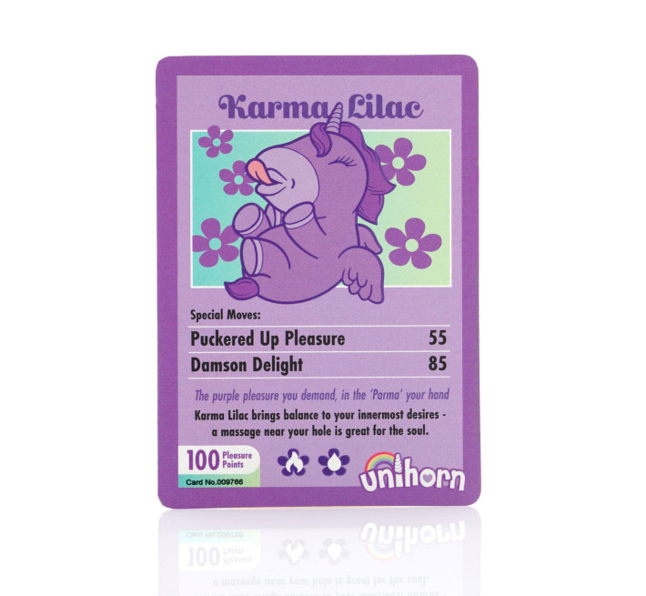 Вібратор-єдиноріжка Unihorn - Karma Lilac, з пульсацією