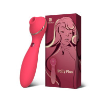Вакуумний вібратор KisToy Polly Plus Червоний