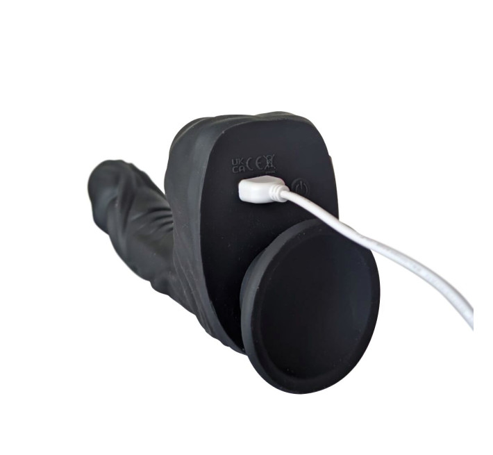 Вибро-фаллоимитатор с ротацией и пульсацией Naked Addiction 8.6″ Noir, с пультом ДУ