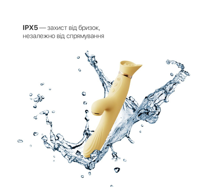 Вибратор с подогревом и вакуумной стимуляцией клитора Zalo - ROSE Vibrator Lemon Yellow