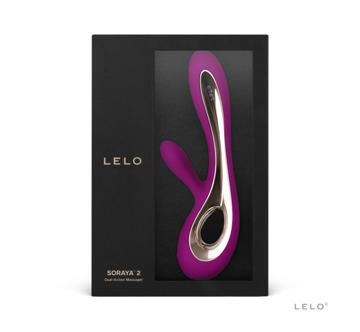 Вібратор-кролик LELO Soraya 2 Deep Rose, 12 режимів вібрації, до 4 годин роботи