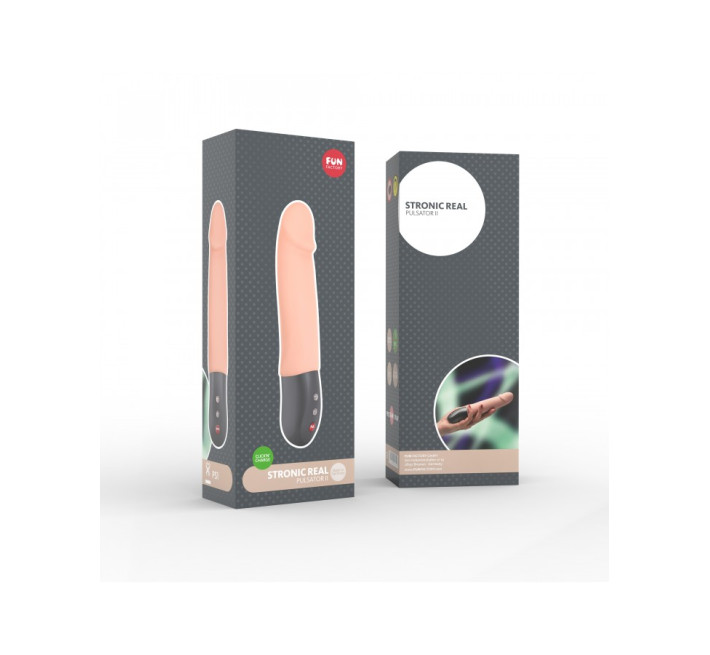 Вібратор-пульсатор Fun Factory Stroniс Real Тілесний
