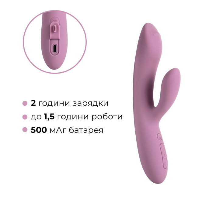 Смарт вібратор-кролик з перлинною стимуляцією точки G Svakom Trysta Neo