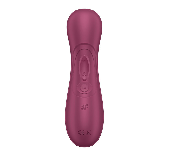 Вакуумный клиторальный стимулятор Satisfyer Pro 2 Generation 3 with Liquid Air Connect App Wine Red