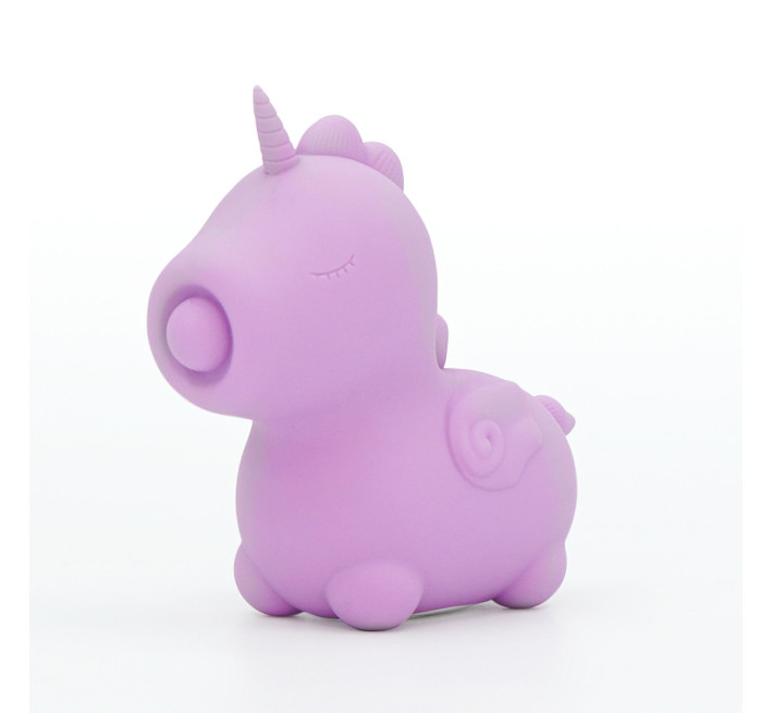 Вібратор-єдиноріжка Unihorn - Karma Lilac, з пульсацією