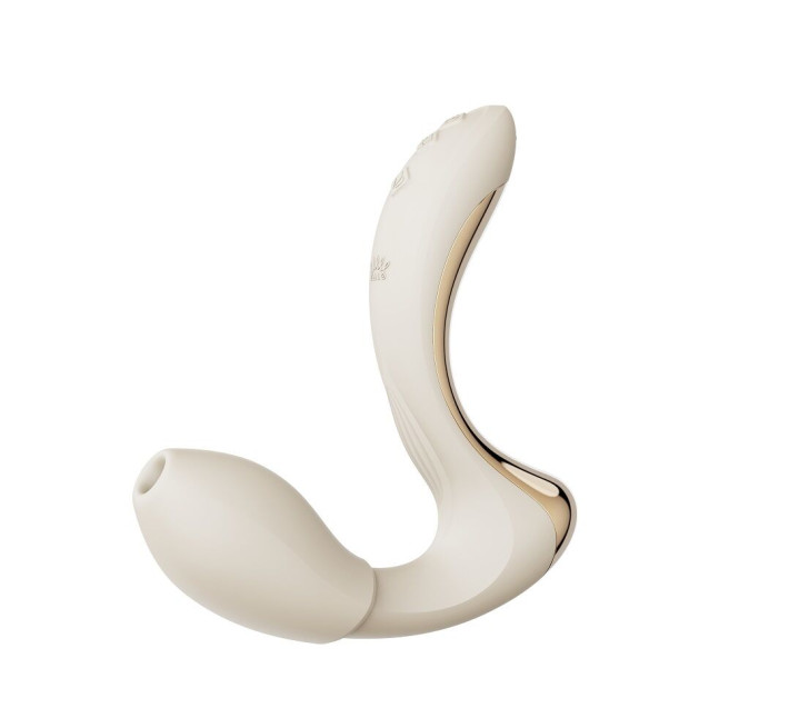 Вибратор-пульсатор с вакуумной насадкой Zalo – Talis G-Spot PulseWave Vibrator Ivory White