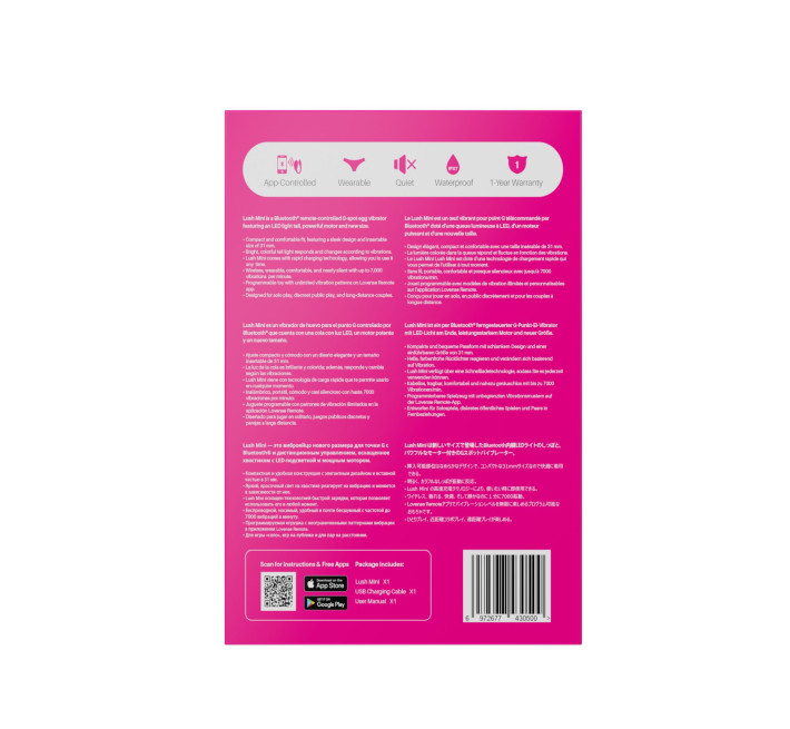 Міні смарт-віброяйце Lovense Lush Mini, зменшена версія Lovense Lush 4