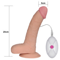 Вібратор LoveToy The Ultra Soft Dude Vibrating 8.8 Тілесний