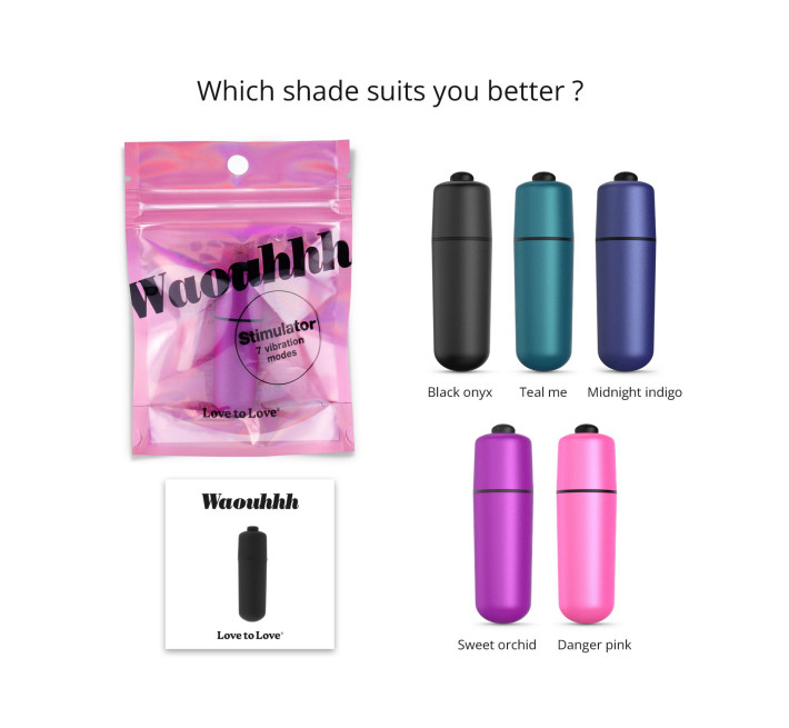 Віброкуля Love To Love WAOUHHH - SWEET ORCHID, 7 режимів, на батарейках