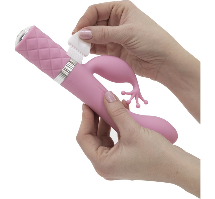 Роскошный вибратор-кролик Pillow Talk Kinky Розовый