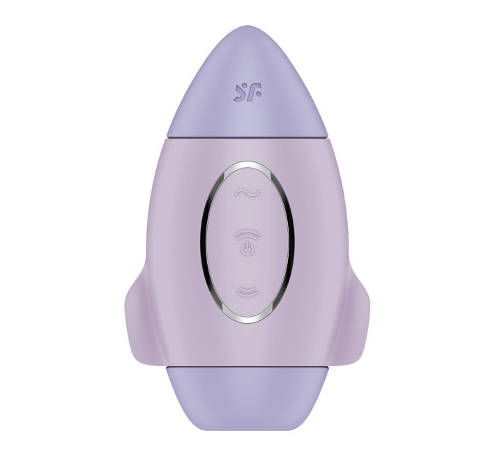 Вакуумний стимулятор з вібрацією Satisfyer Mission Control Violet, 2 незалежні мотори