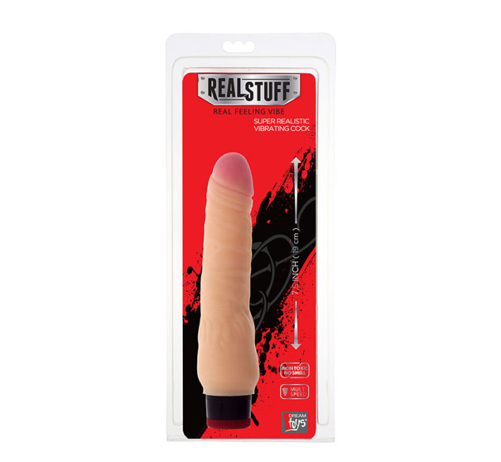 Вібратор Dreamtoys Realistx 8inch Vibrator Тілесний