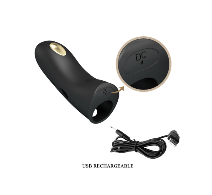 Насадка на палець Pretty Love Marico Fingering Electric Vibrator Black