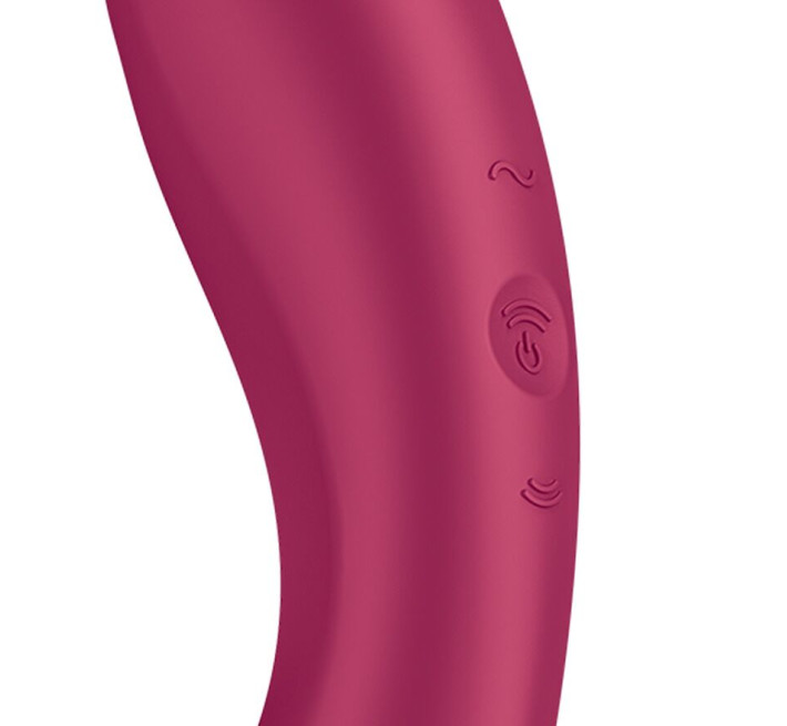 Вакуумный стимулятор с вибрацией Satisfyer Curvy Trinity 1 Red, игрушка 3в1