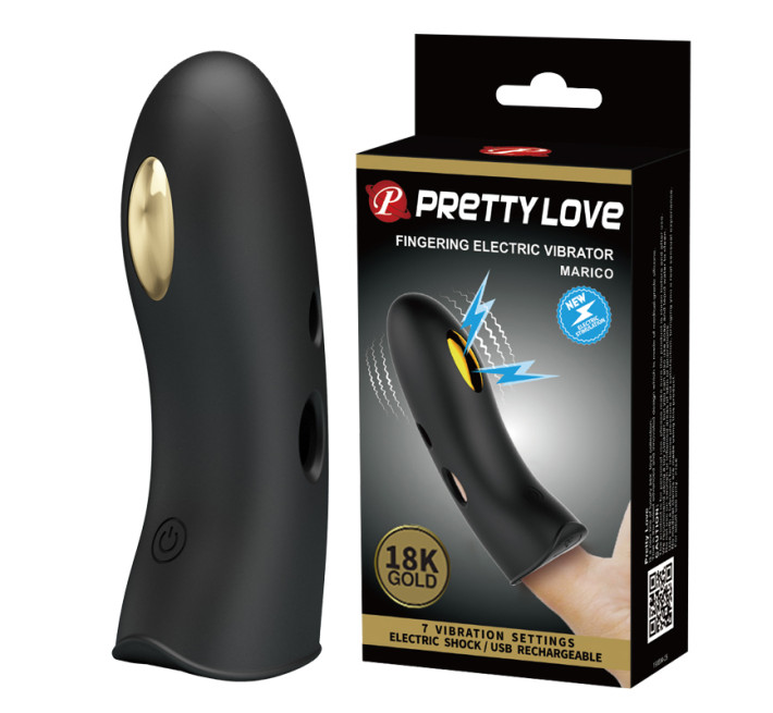 Насадка на палець Pretty Love Marico Fingering Electric Vibrator Black