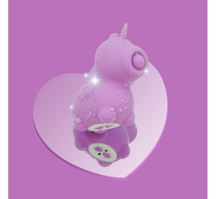 Вібратор-єдиноріжка Unihorn - Karma Lilac, з пульсацією