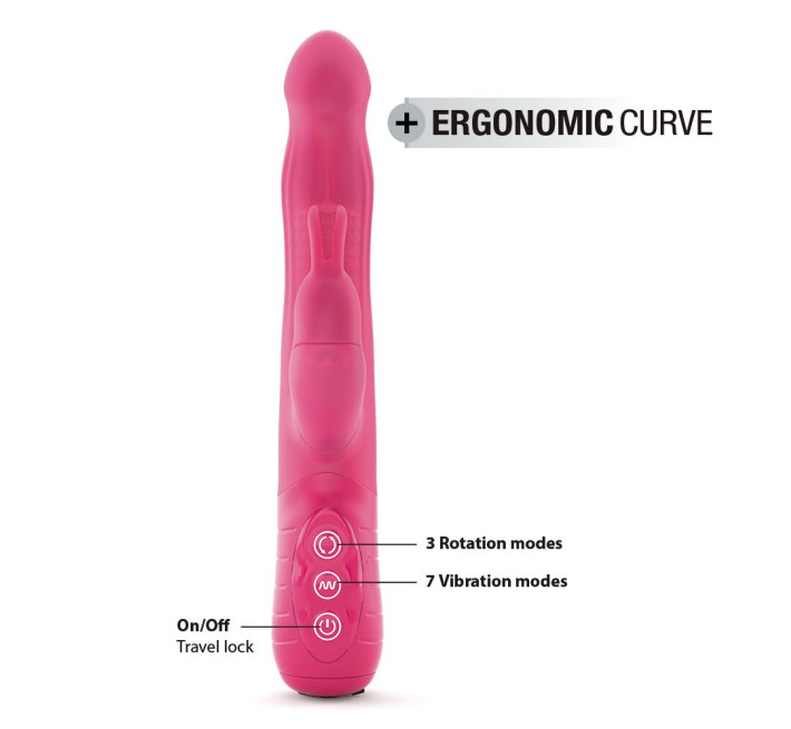 Вібратор-кролик Dorcel Baby Rabbit Magenta 2.0 з перлинним масажем і головкою, що обертається