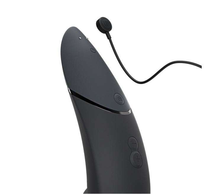 Вакуумный клиторальный стимулятор Womanizer Next Black, 3D Pleasure Air, 14 уровней интенсивности