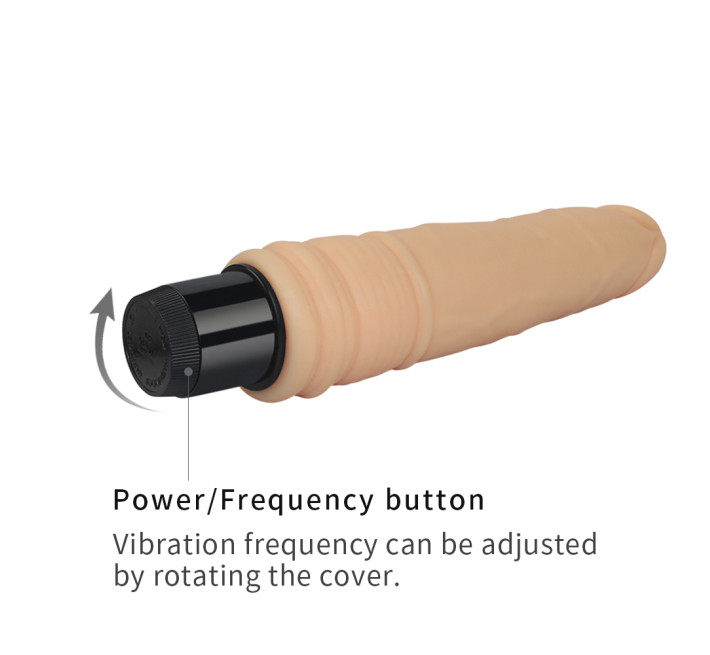 Реалистичный вибратор LoveToy Reel Feel Телесный 7.5