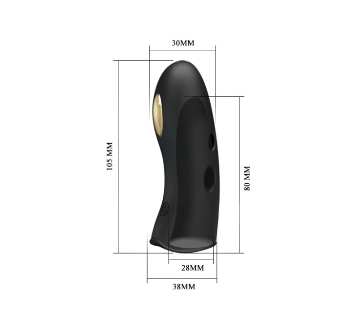 Насадка на палець Pretty Love Marico Fingering Electric Vibrator Black