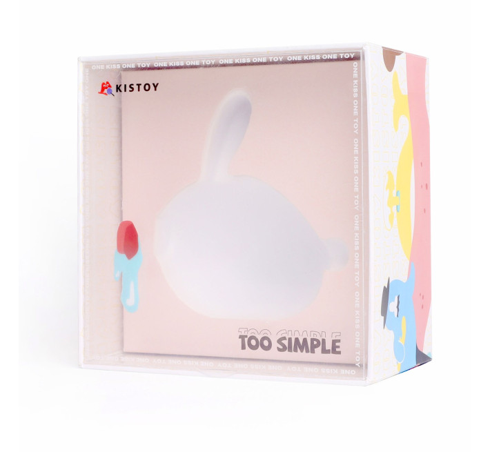 Вакуумный клиторальный стимулятор с вибрацией KISTOY Too Simple White