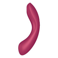 Вакуумний стимулятор з вібрацією Satisfyer Curvy Trinity 1 Red, іграшка 3в1 Вакуумний стимулятор з вібрацією Satisfyer Curvy Trinity 1 Red, іграшка 3в1
