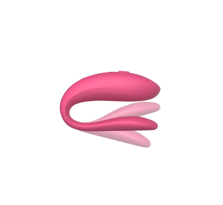 Смарт-вібратор для пар We-Vibe Sync Lite Pink, 10 віброрежимів, можна поєднувати з проникним сексом