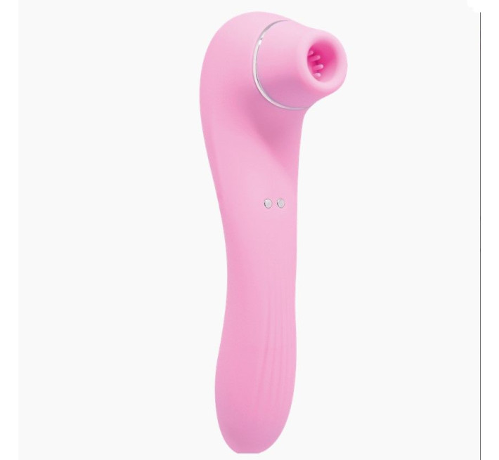 Вибратор и вакуумный стимулятор Alive Midnight Quiver Pink – игрушка 2 в 1