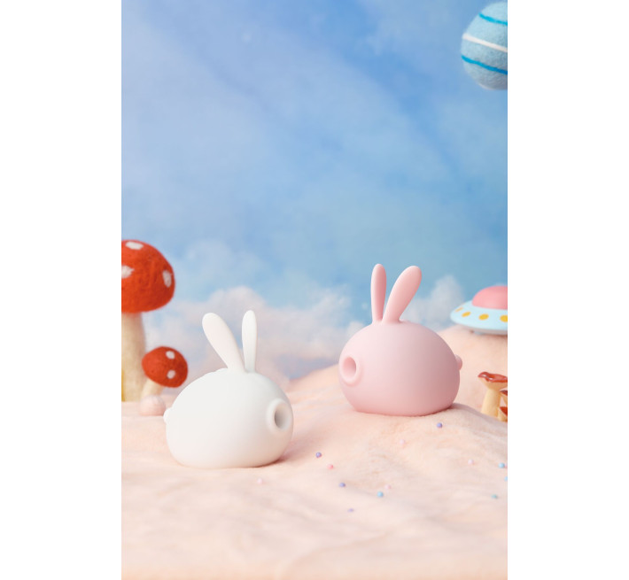 Вакуумный клиторальный стимулятор с вибрацией KISTOY Too Simple White