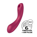 Вакуумный стимулятор с вибрацией Satisfyer Curvy Trinity 1 Red, игрушка 3в1