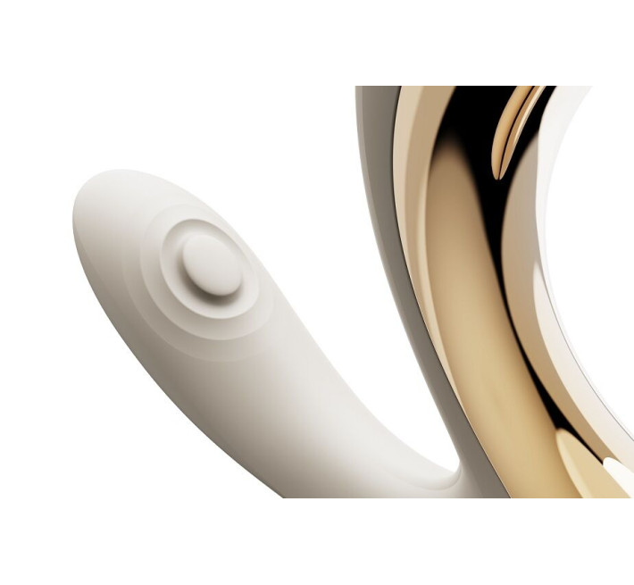 Вибратор-пульсатор с вакуумной насадкой Zalo – Talis G-Spot PulseWave Vibrator Ivory White