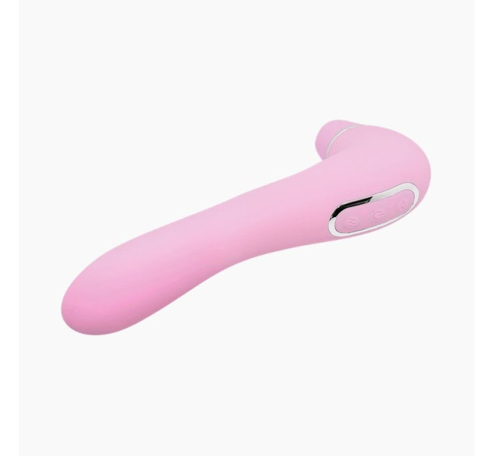 Вибратор и вакуумный стимулятор Alive Midnight Quiver Pink – игрушка 2 в 1