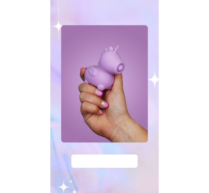 Вібратор-єдиноріжка Unihorn - Karma Lilac, з пульсацією